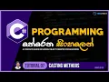 C Sinhala - Tutorial 07 Casting Programming Sinhala TechStreet