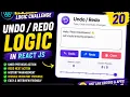 Build Undo Redo Logic in ReactJS Day 20