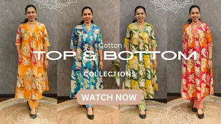 ✨ Stylish cotton top and bottom sets, perfect for effortless everyday comfort and elegance! ✨