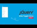 Responsive Navigation Bar With Slide Effect Navigation Menu With CSS and jQuery