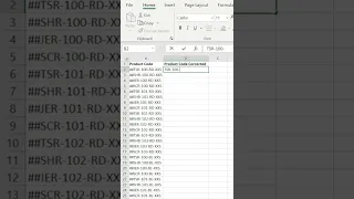 Remove unwanted characters in Excel