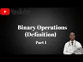 Binary Operations Simplified