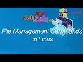 File Management Commands in Linux Linux Tutorial Linux Administration Learning Linux