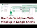 How To Use Data Validation With Vlookup in Google Sheets With Simple Example