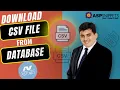Download CSV file from Database in ASP Net