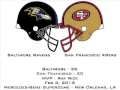 Complete Superbowl History and Stats from 1967 to 2013 - Super Bowl 47