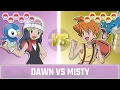 Pokemon Battle Dawn vs Misty