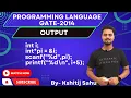 Programming Language GATE-2014 Problem Solution