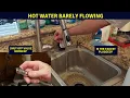 Troubleshooting faucet hot water low pressure low flow problem