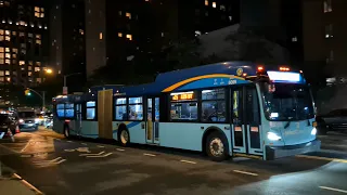 NYCT MTA Bus M15 Local SBS BM3 Buses via Avenue C in Stuyvesant Town East Village