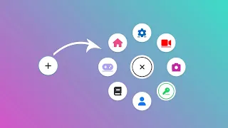Animated Circular Menu using Html CSS JavaScript