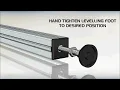 Basic instruction using Aluminium profile to build work bench