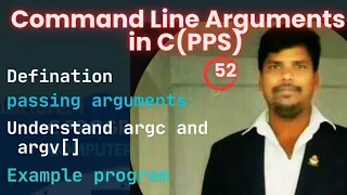 Command Line Arguments in C PPS Explanation with Example Program