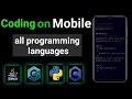 Mobile par programming How to Learn Coding Mobile me Coding kaise kare Java C Python C