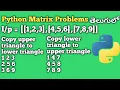 Matrix Copy Upper-Triangle to Lower-Triangle and Lower-Triangle to Upper-Triangle Python Matrix