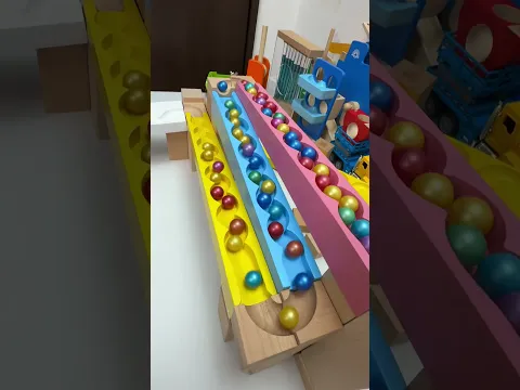 Marble Run 329 マーブルラン Colorful Marbles #ビー玉転がし #marblerace #マーブルラン #marblerun #asmr #haba #小さな大工さん