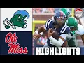 Tulane Green Wave vs Ole Miss Rebels Full Game Highlights ESPN College Football