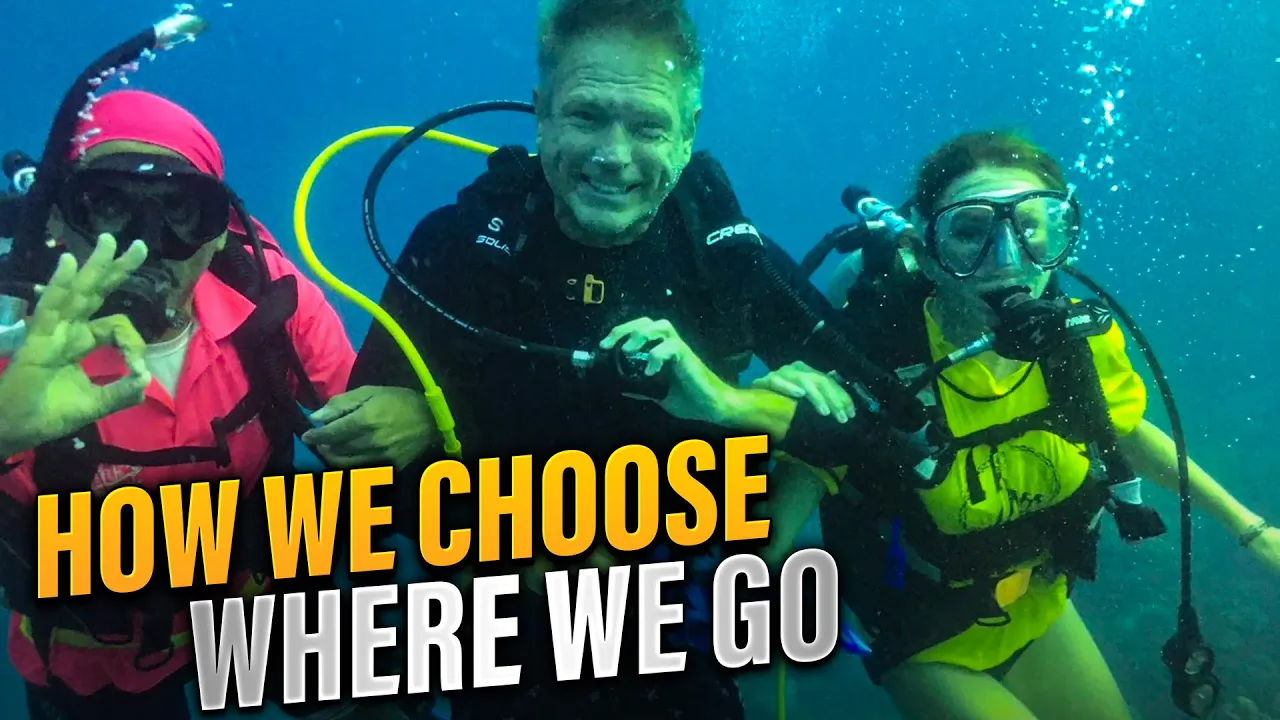 How we choose where we go & some Fun – diving and more / Sailing Aquarius Ep.134