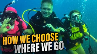 How we choose where we go & some Fun – diving and more / Sailing Aquarius Ep.134