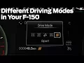 What Different Driving Modes Do In Your F-150