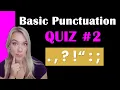 English Punctuation Quiz 15 Questions with Answers