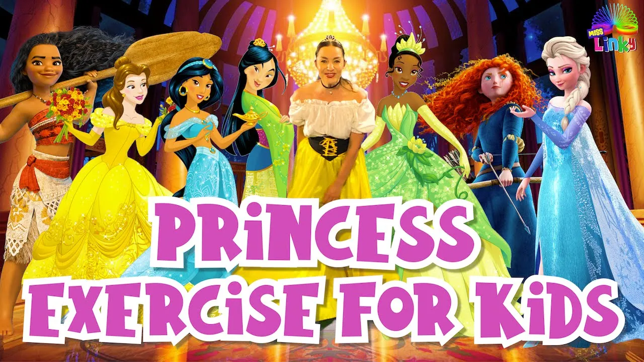 Princess Exercise for Kids  | Learn About Greetings From Different Countries | Indoor Workout