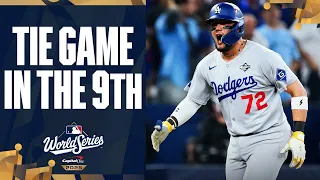 MIGUEL ROJAS HITS A GAME-TYING HOME RUN IN THE 9TH INNING OF WORLD SERIES GAME 7!