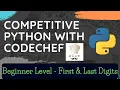Competitive Programming with Python Codechef Beginner Level - Q3 First and Last Digit