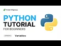 Python Tutorial for Beginners Variables in Python