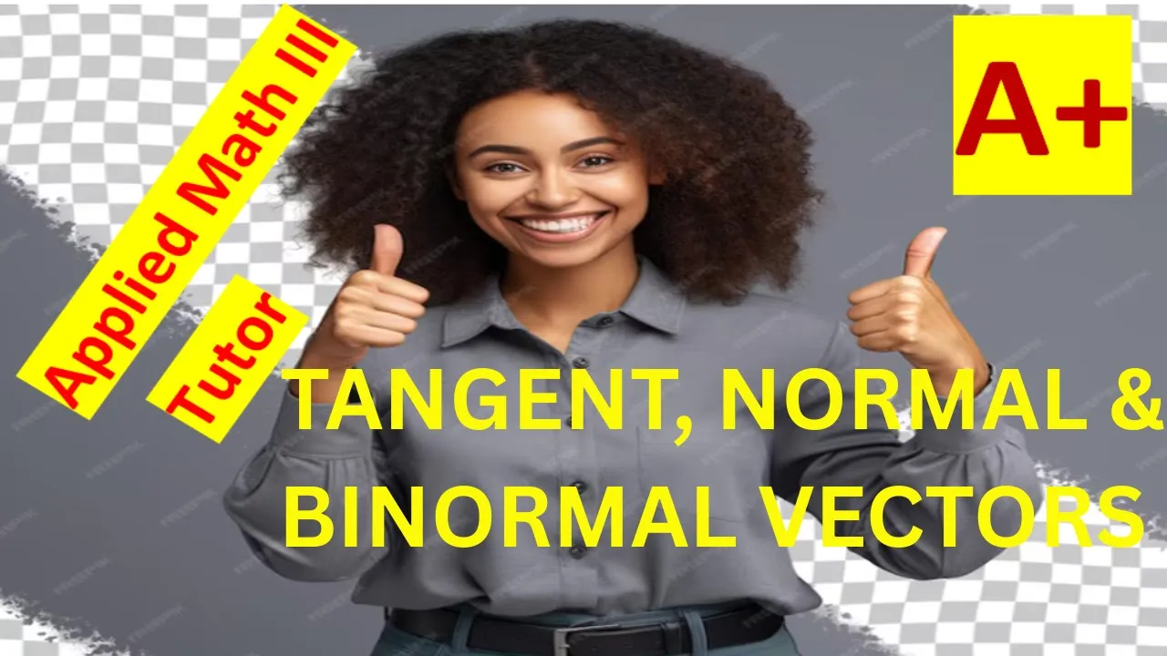 How to find unit tangent, normal and binormal vectors in English