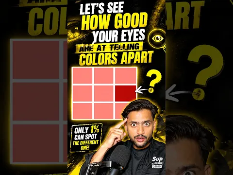 Let's see how good your eyes are at telling colors apart?😱#shorts