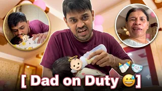 Parenthood vlog | Finally dad on duty 😅 | Gupta Family 