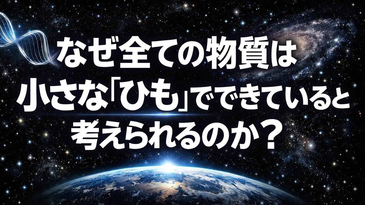 【超弦理論】なぜ全ての物質は小さな「ひも」でできていると考えられるのか?