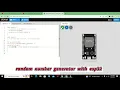 online simulation of random number generator with esp32 esp32 random number generator in wokwi