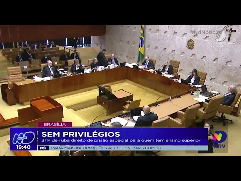 Sem privilégios: STF derruba direito de prisão especial para quem tem ensino superior