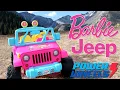 Power Wheels Barbie Jeep Unboxing Assembly Review Juniors Toons