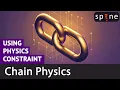 Simulating Chain Physics in Spine using Physics Constraint
