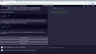 Basic JavaScript Understand String Immutability freeCodeCamp
