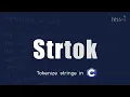 Strtok Write Your Own Shell Part 8