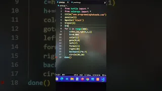 Python turtle graphics 3d Animation Python Programming