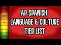 AP Spanish Language and Culture Unit Tierlist in Under 1 Minute