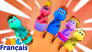 Famille de Doigts de Dinosaures 🦖| Comptines et Chansons | HooplaKidz Franҫais