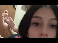 Cute Latina Shower her Soles on Live Stream patreon