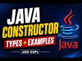 OOPs with java for beginners Constructor Types of constructor in java