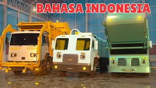 Belajar Daur Ulang dan Pembuangan Sampah Bersama George, Toby & Teal si Truk Sampah | A DAY AT WORK