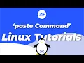 Linux Tutorials paste command GeeksforGeeks