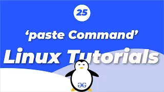 Linux Tutorials paste command GeeksforGeeks