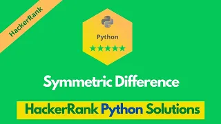 HackerRank Symmetric Difference problem solution in Python Python solutions Programmingoneonone