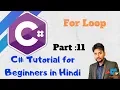 C Tutorial 11 - For Loop with Multiple examples using in C Hindi makelogy