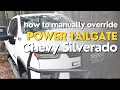 Chevy Silverado Power Tailgate not working - how to manual override release 1080p